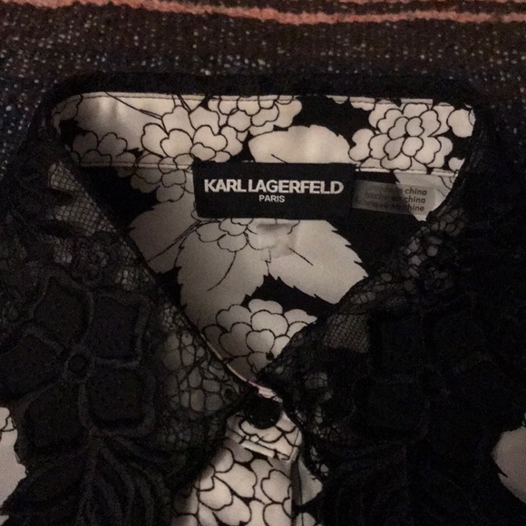 KARL LAGERFELD PARIS BUTTON UP - Picture 1 of 4